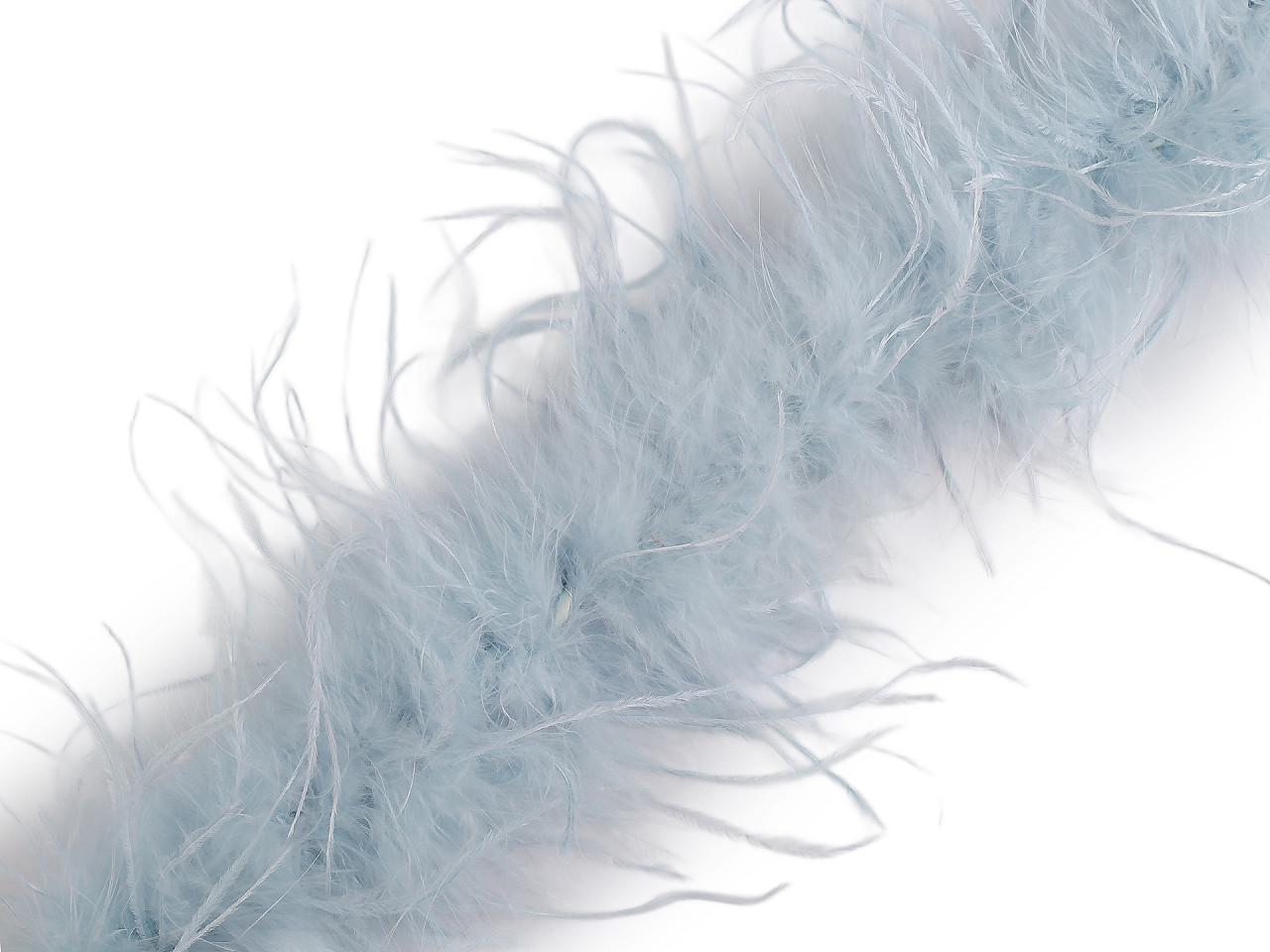 Boa - pštrosí peří 22 g délka 1,8 m, střední, 4 zelená