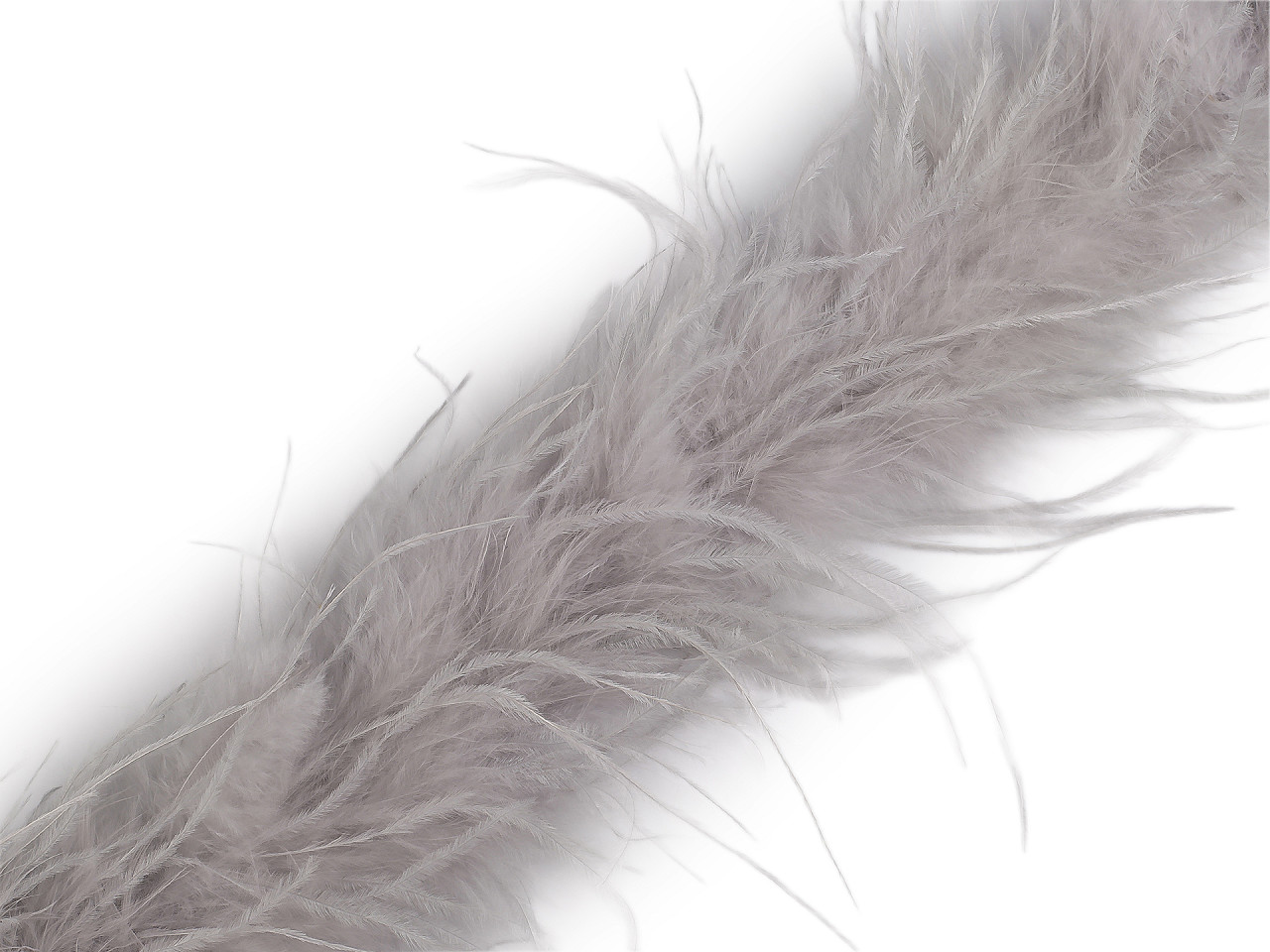 Boa - pštrosí peří 22 g délka 1,8 m, střední, 4 zelená