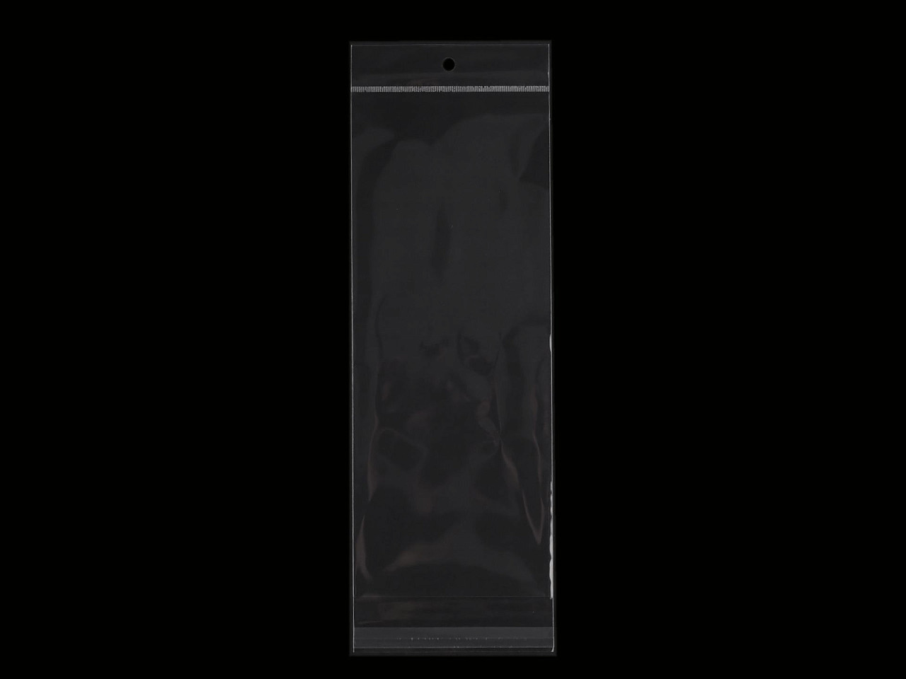 PP vrecko s lepiacou klopou a závesom 12x30 cm
