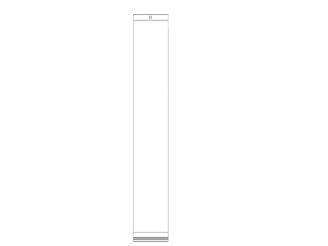 PP vrecko s lepiacou klopou a závesom 7x63 cm