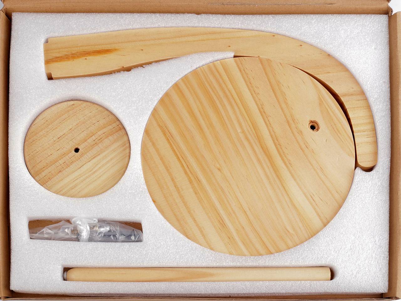 Dřevěný odvíječ přízí, střední, 1 přírodní