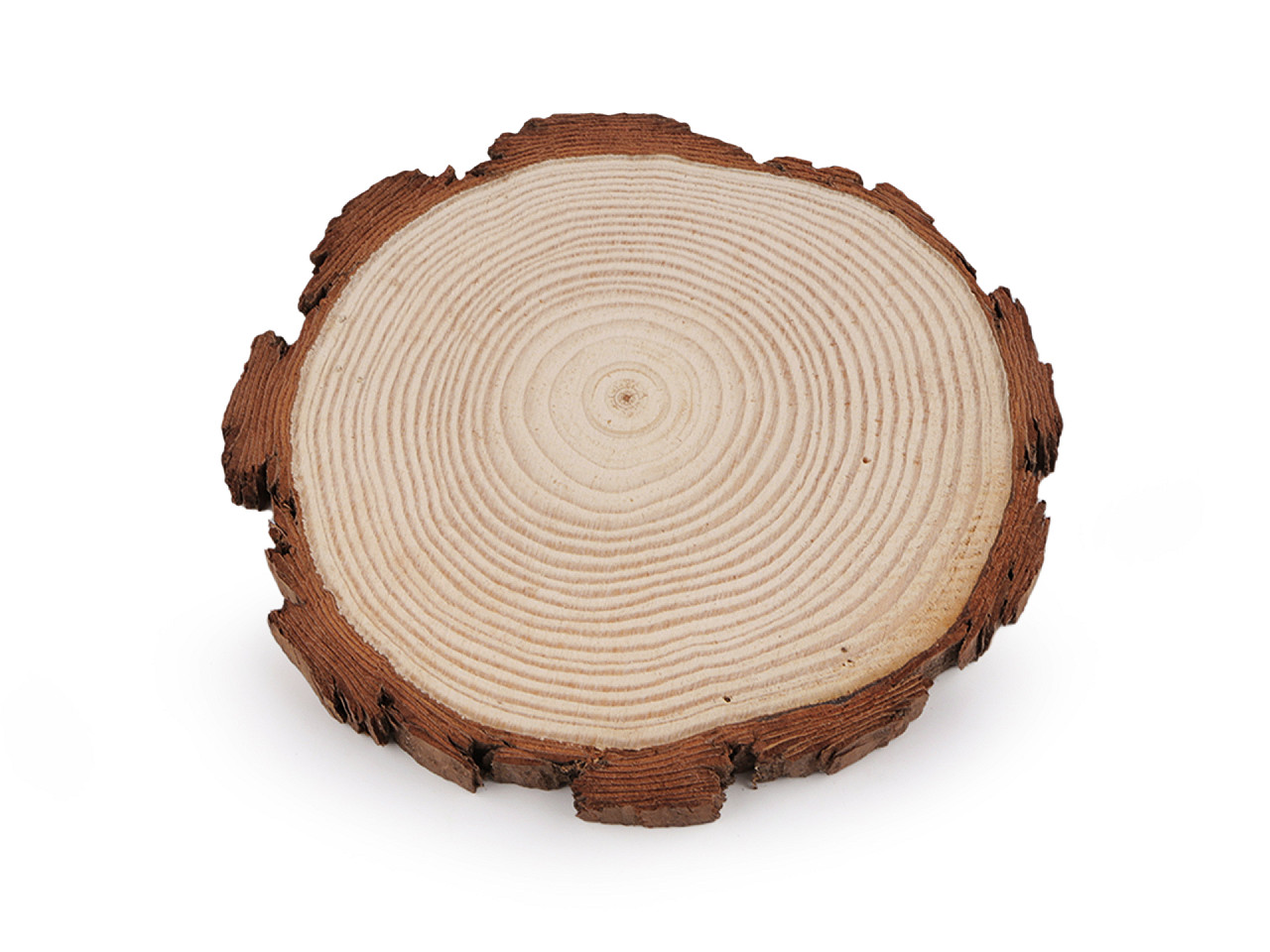 Prírodné drevené koliesko / podložka na domaľovanie a dotvorenie Ø14 cm