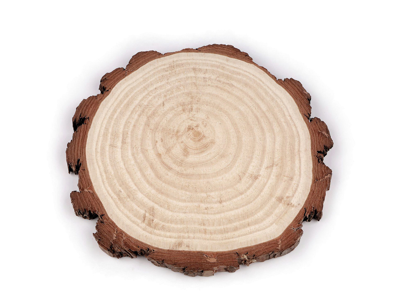 Prírodné drevené koliesko / podložka na domaľovanie a dotvorenie Ø21 cm