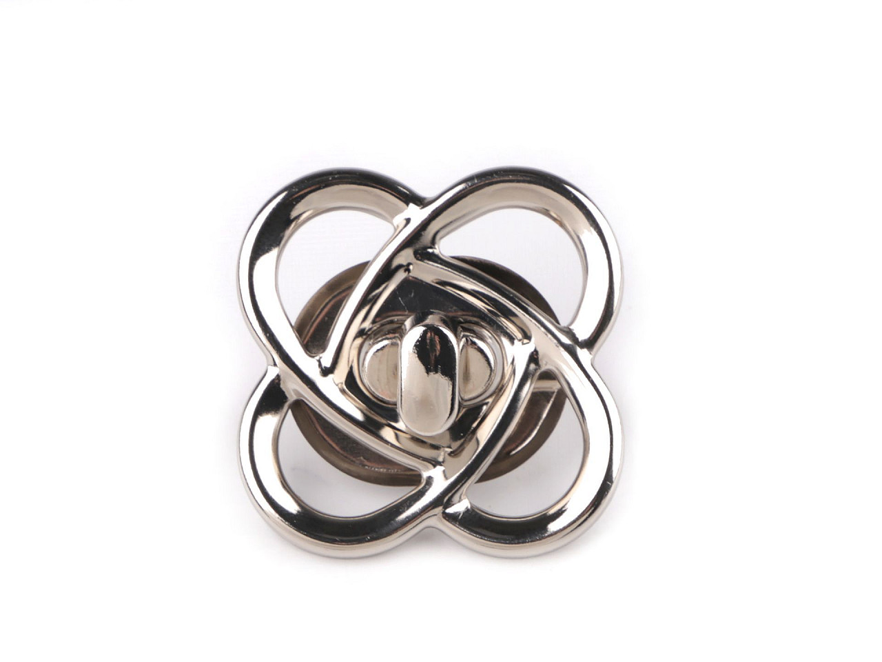 Sada zapínání na tašku 49x49 mm, malé, 2 růžové zlato