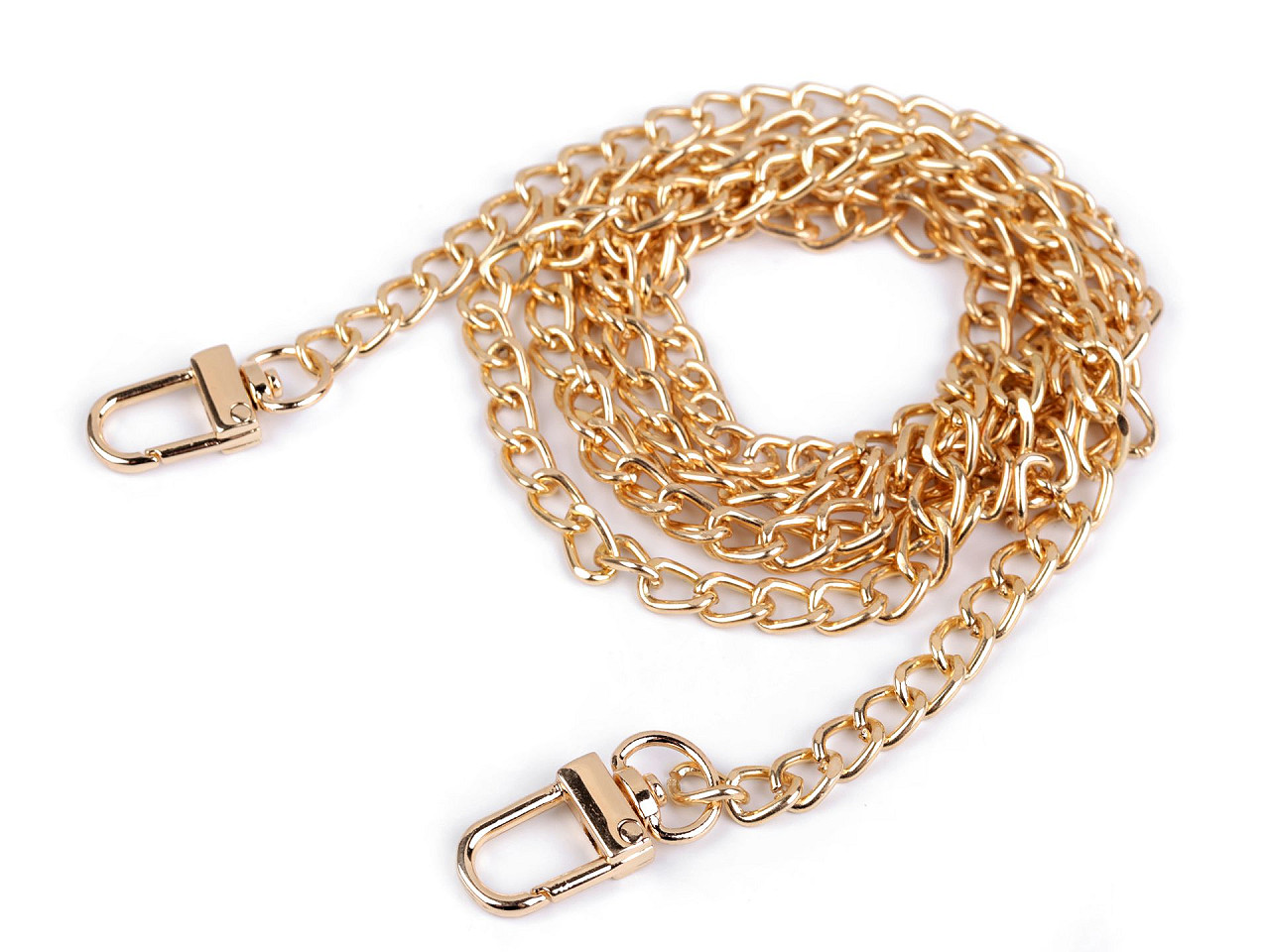 Retiazka na kabelky s karabínou dĺžka 125 cm, šírka 6 mm