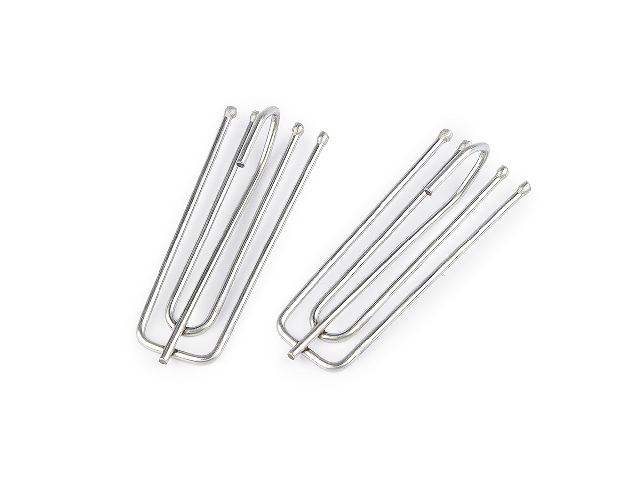 Kovový háček na záclonovky, malé, nikl