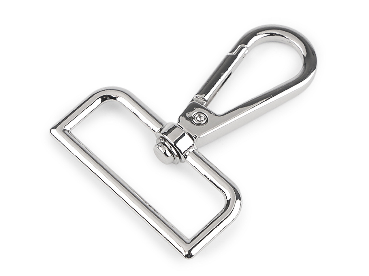 Karabína kovová otočná, prievlak 38 mm