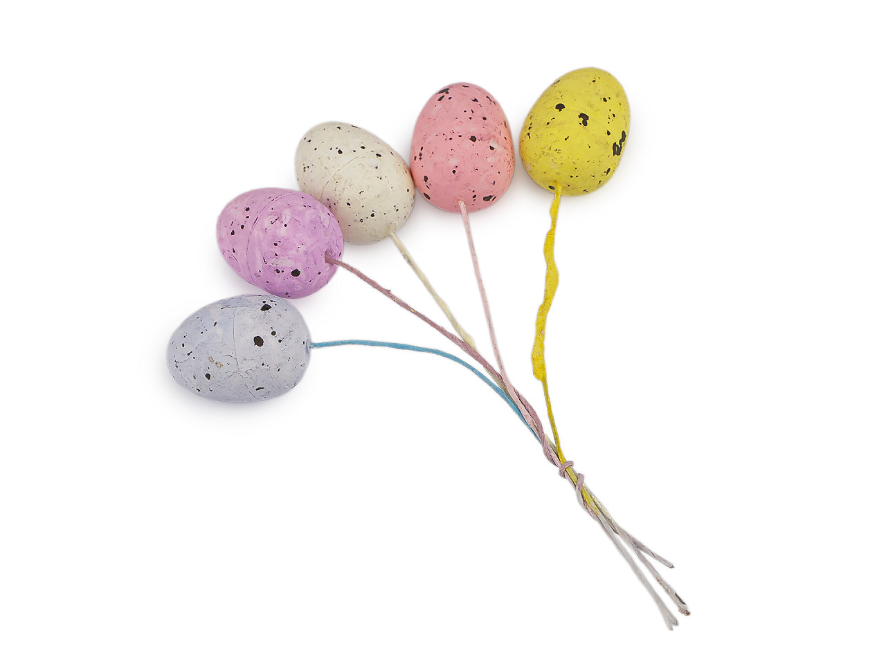 Veľkonočné mini vajíčka na drôtiku 5 ks