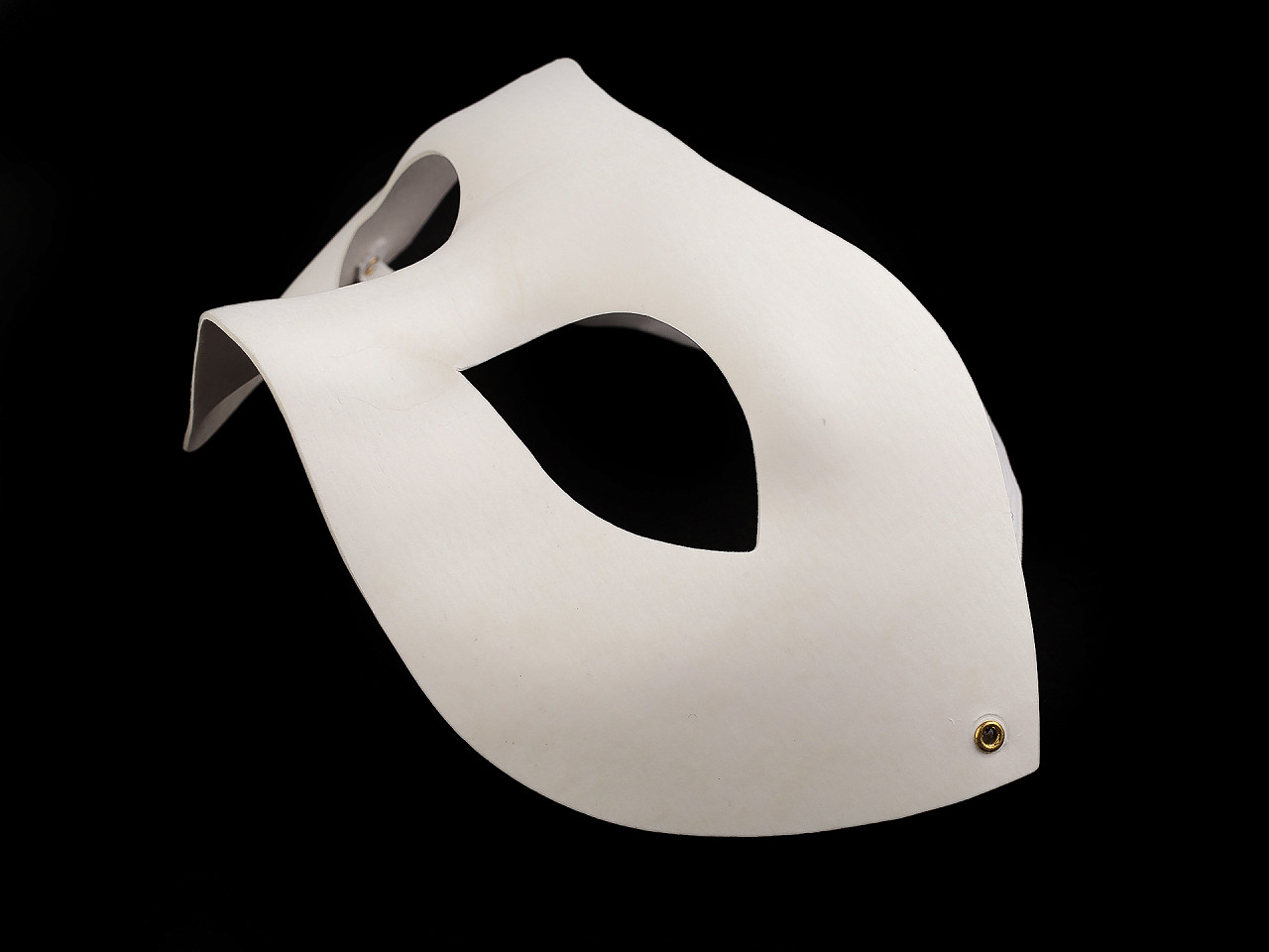 Karnevalová maska - škraboška k domalování, malé, 2 bílá