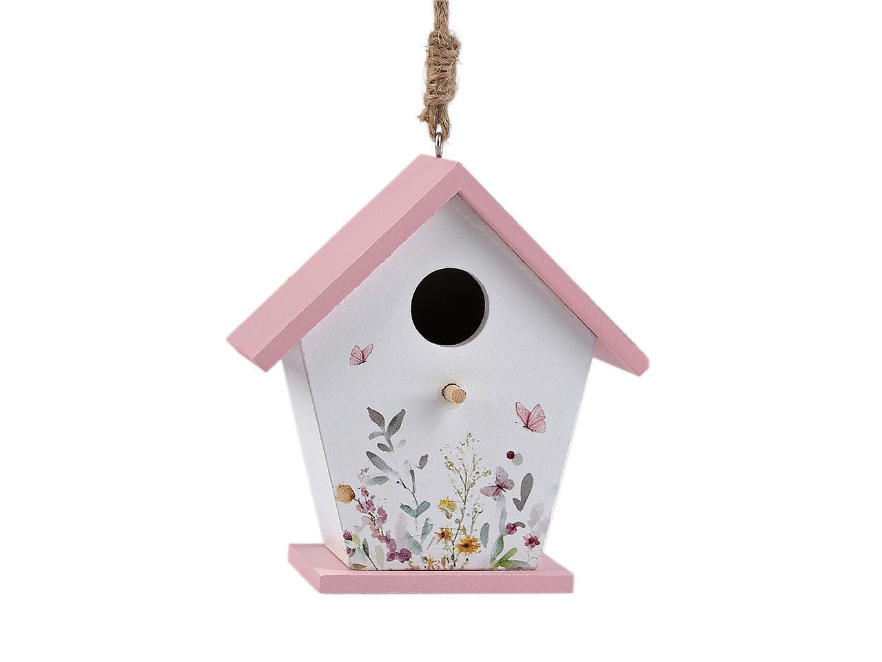 Drevená vtáčia búdka maľovaná