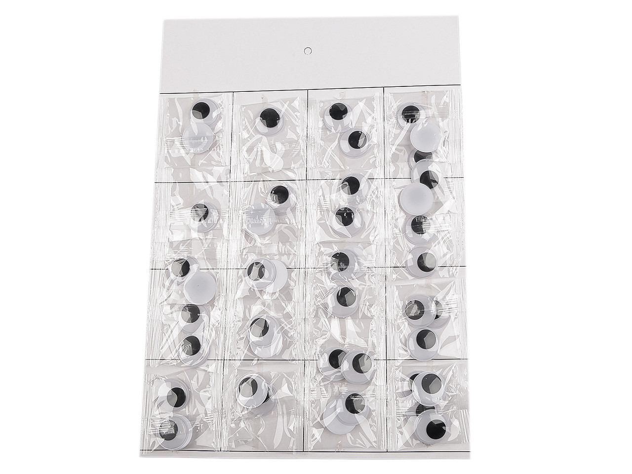 Plastové oči na nalepenie s pohyblivou šošovkou Ø25 mm