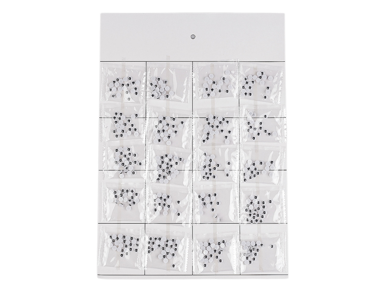 Plastové oči na nalepenie s pohyblivou šošovkou Ø6; 8; 10; 12 mm