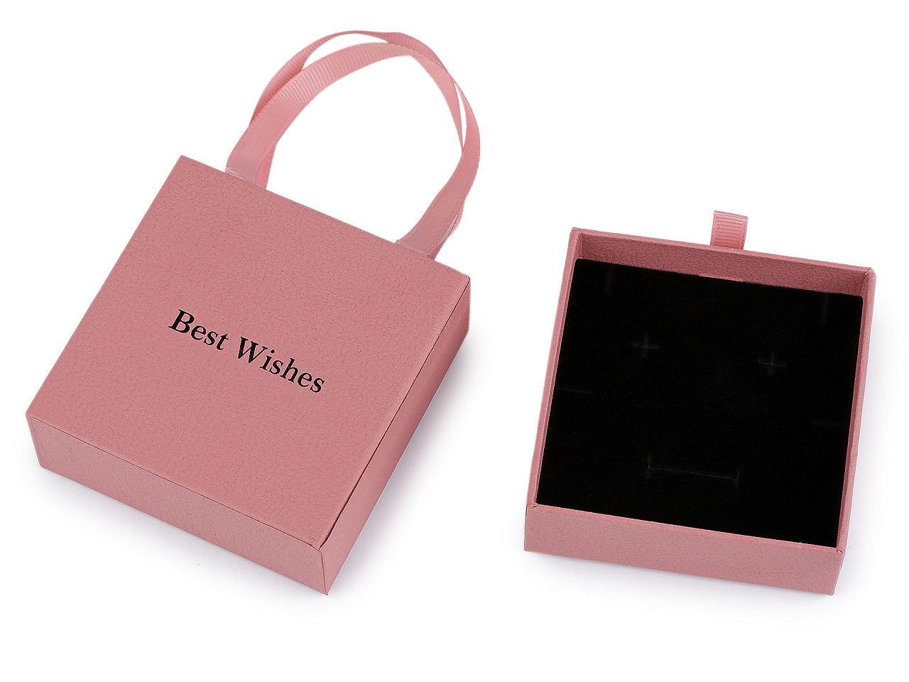 Krabička na šperky s uchem 9x9 cm, malé, 3 olivová zeleň