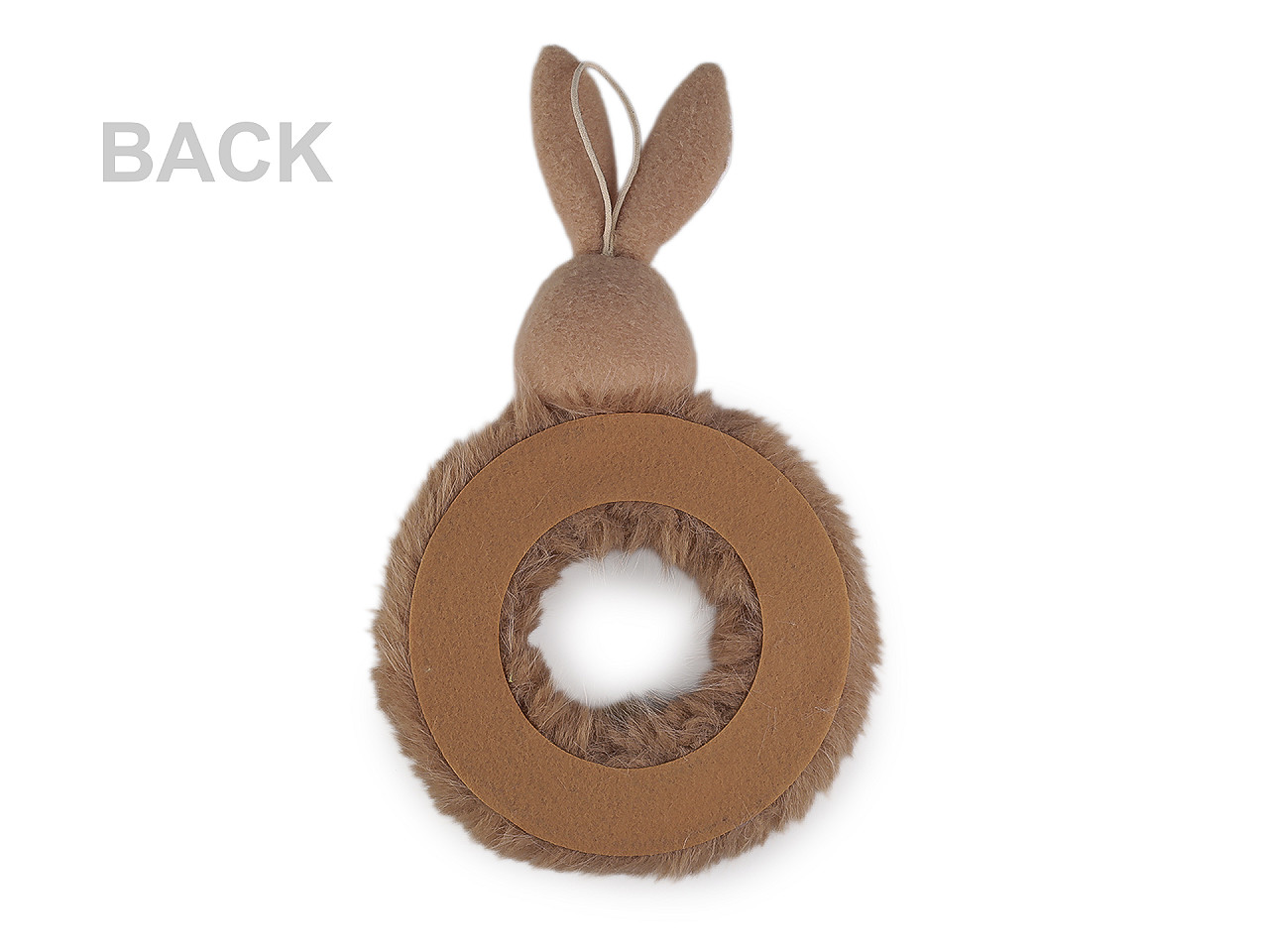 Velikonoční věnec zajíček, střední, 1 bílá