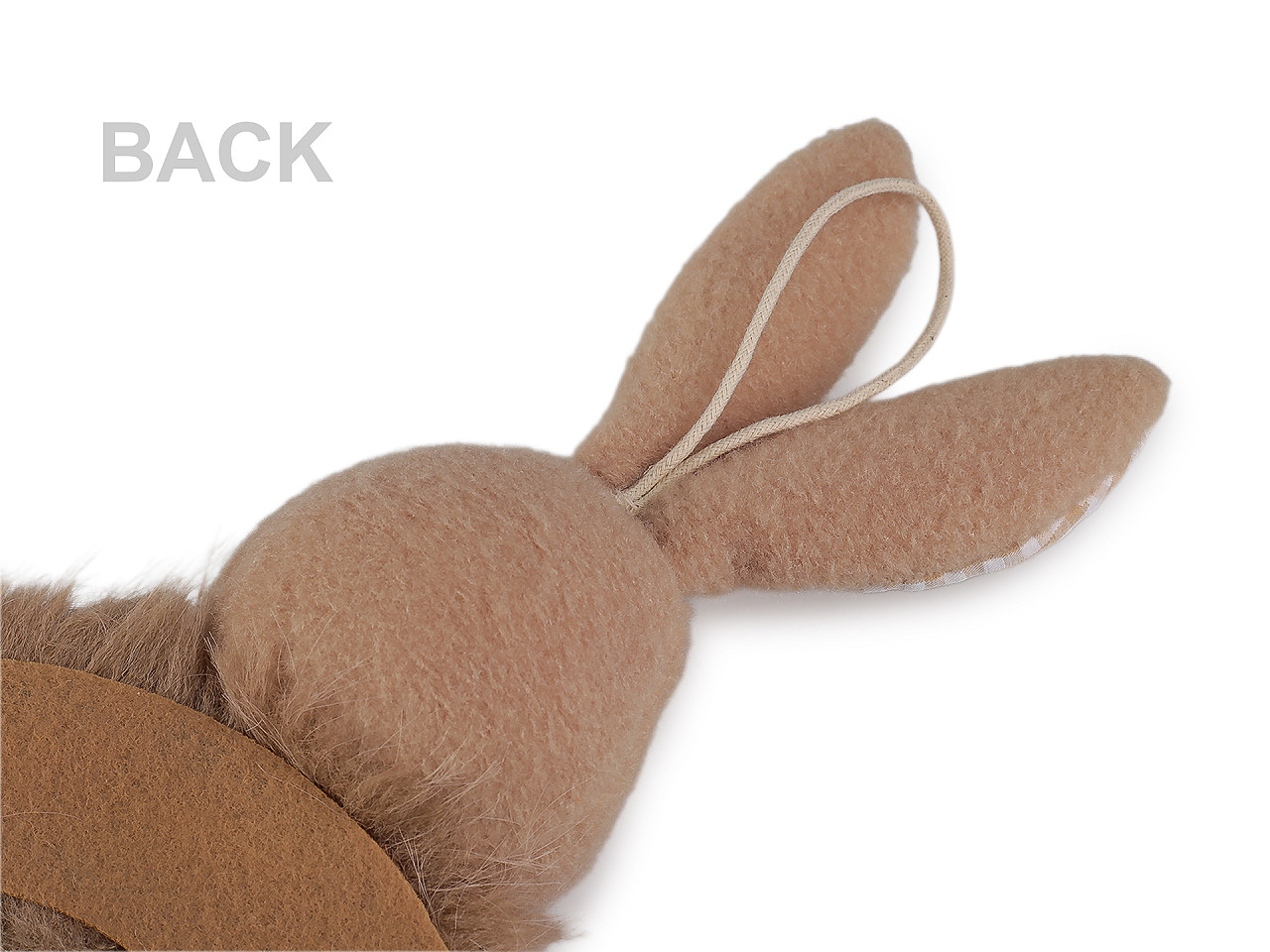 Velikonoční věnec zajíček, střední, 1 bílá