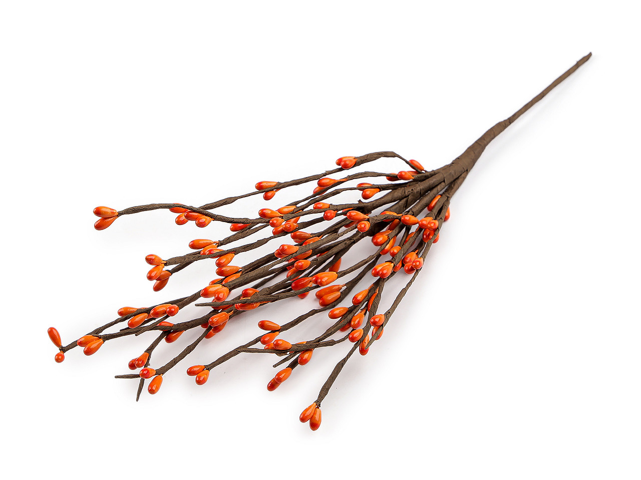 Umelá vetvička s púčikmi na drôtiku tvarovateľná