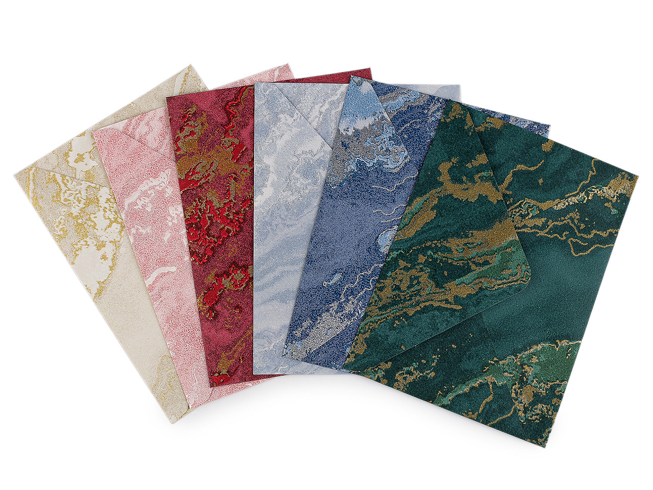 Papírová obálka 12,5x17,5 cm, střední, 2 růžová sv.