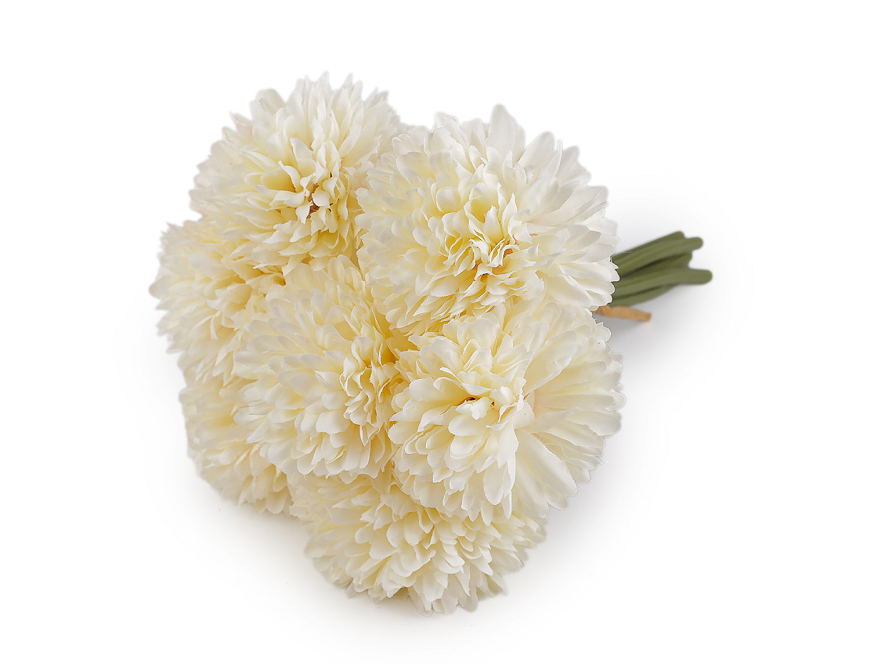 Umělá jiřina svazek, střední, 3 starorůžová