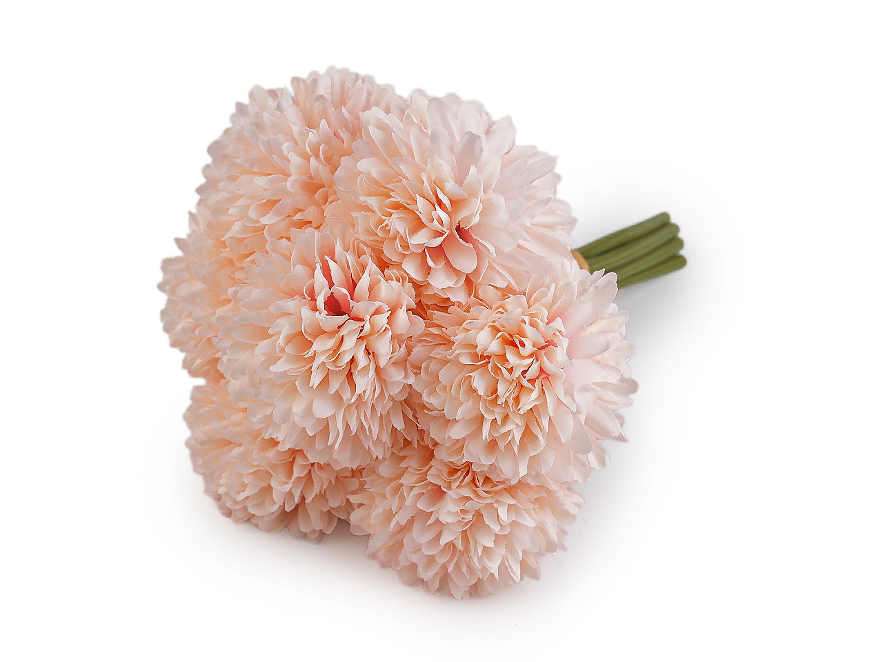 Umělá jiřina svazek, střední, 3 starorůžová