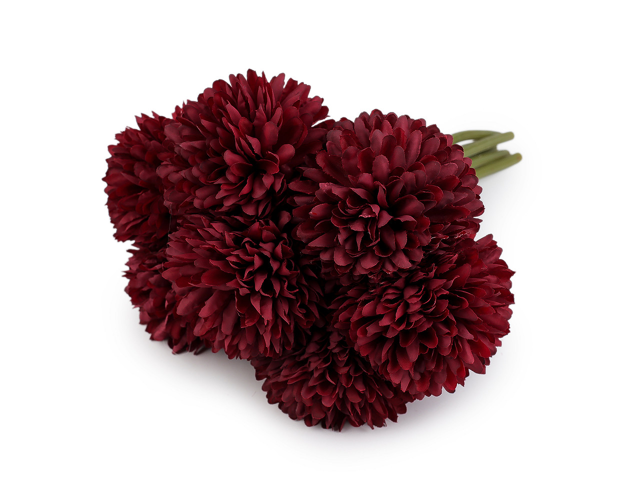 Umělá jiřina svazek, střední, 3 starorůžová