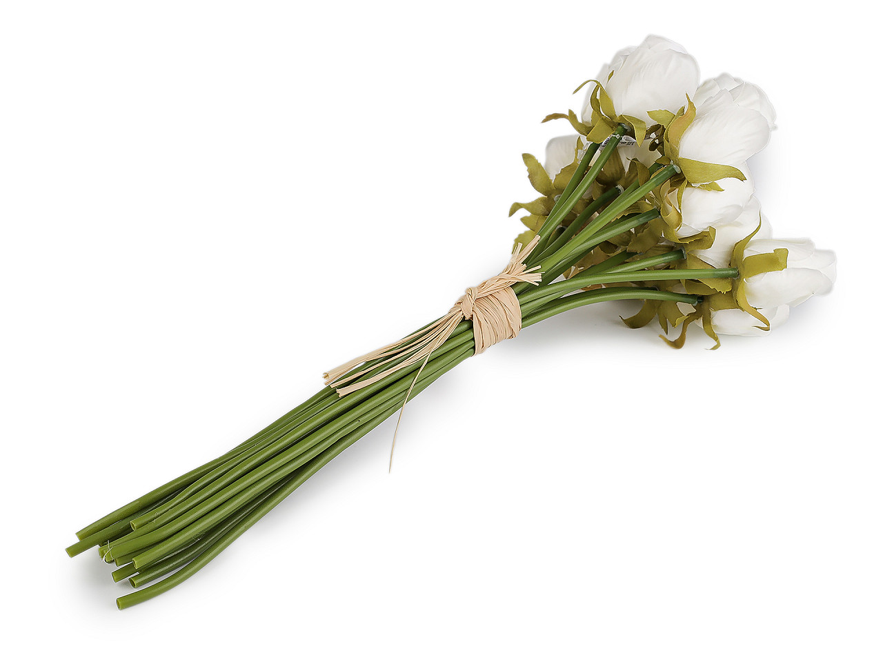 Umělá kytice růže svazek 16 ks, střední, 4 růžová sv.