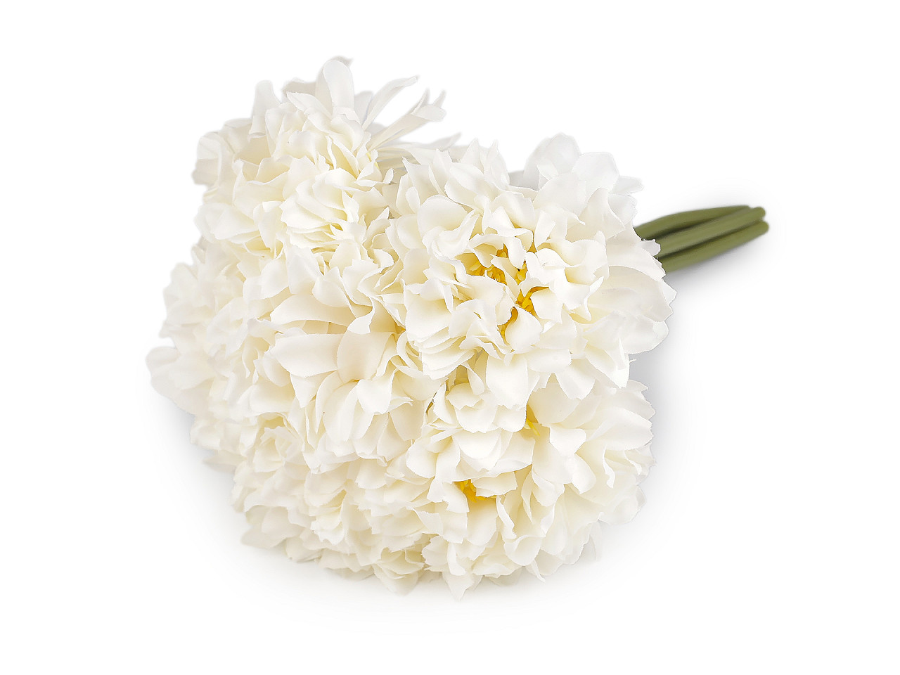 Umělá kytice svazek, střední, 3 starorůžová