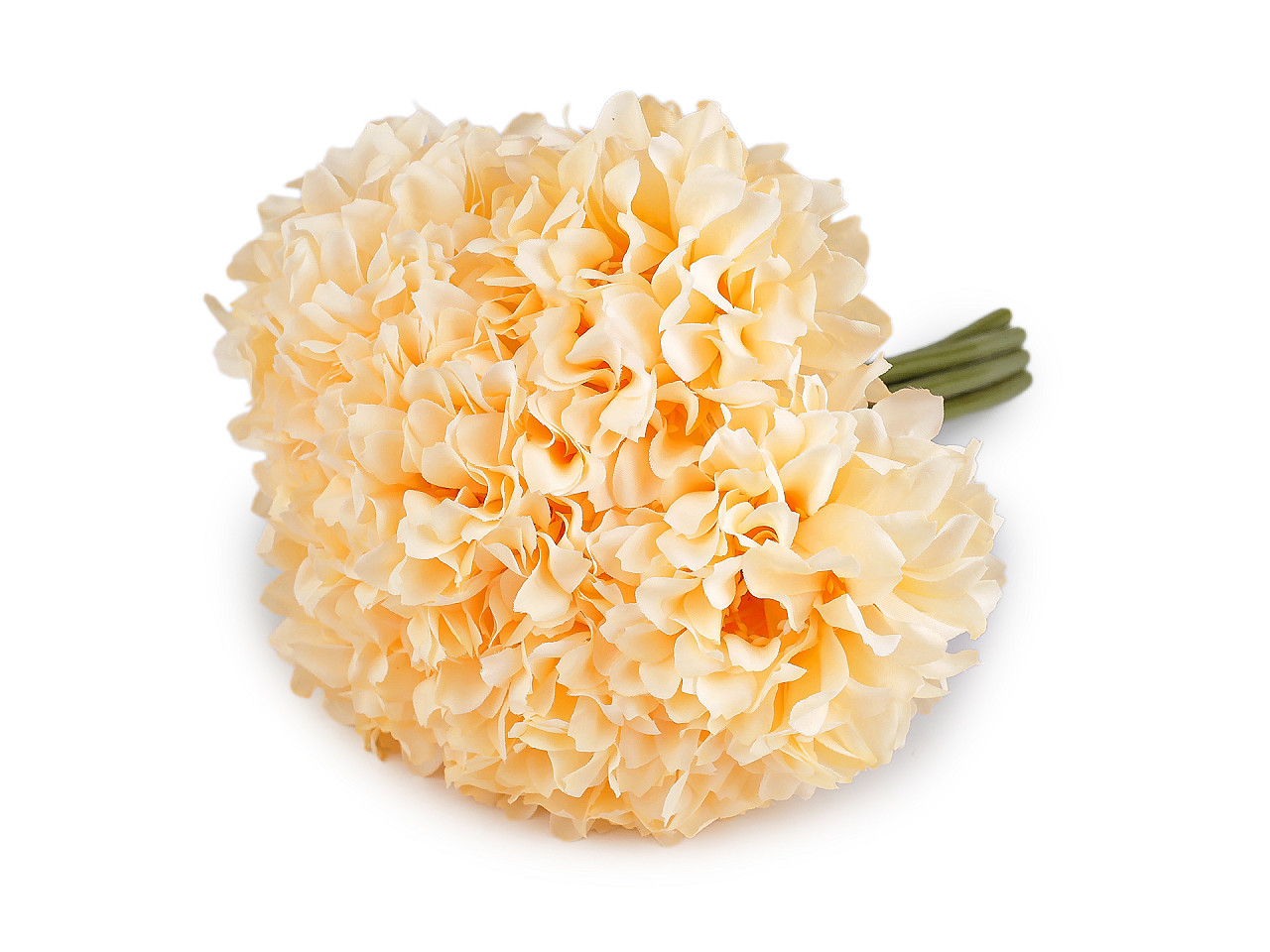 Umělá kytice svazek, střední, 3 starorůžová