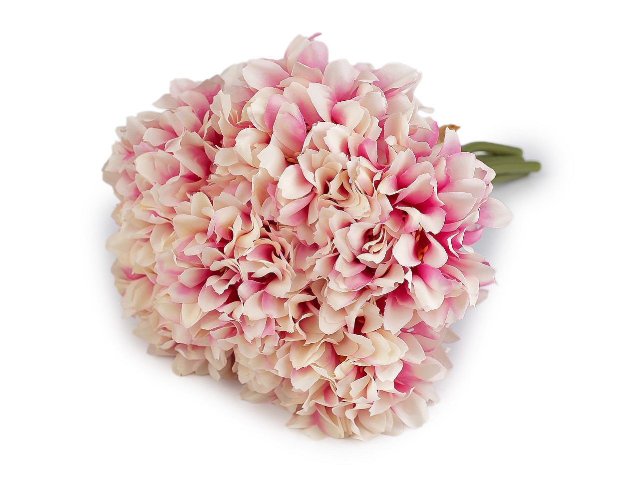 Umělá kytice svazek, střední, 3 starorůžová