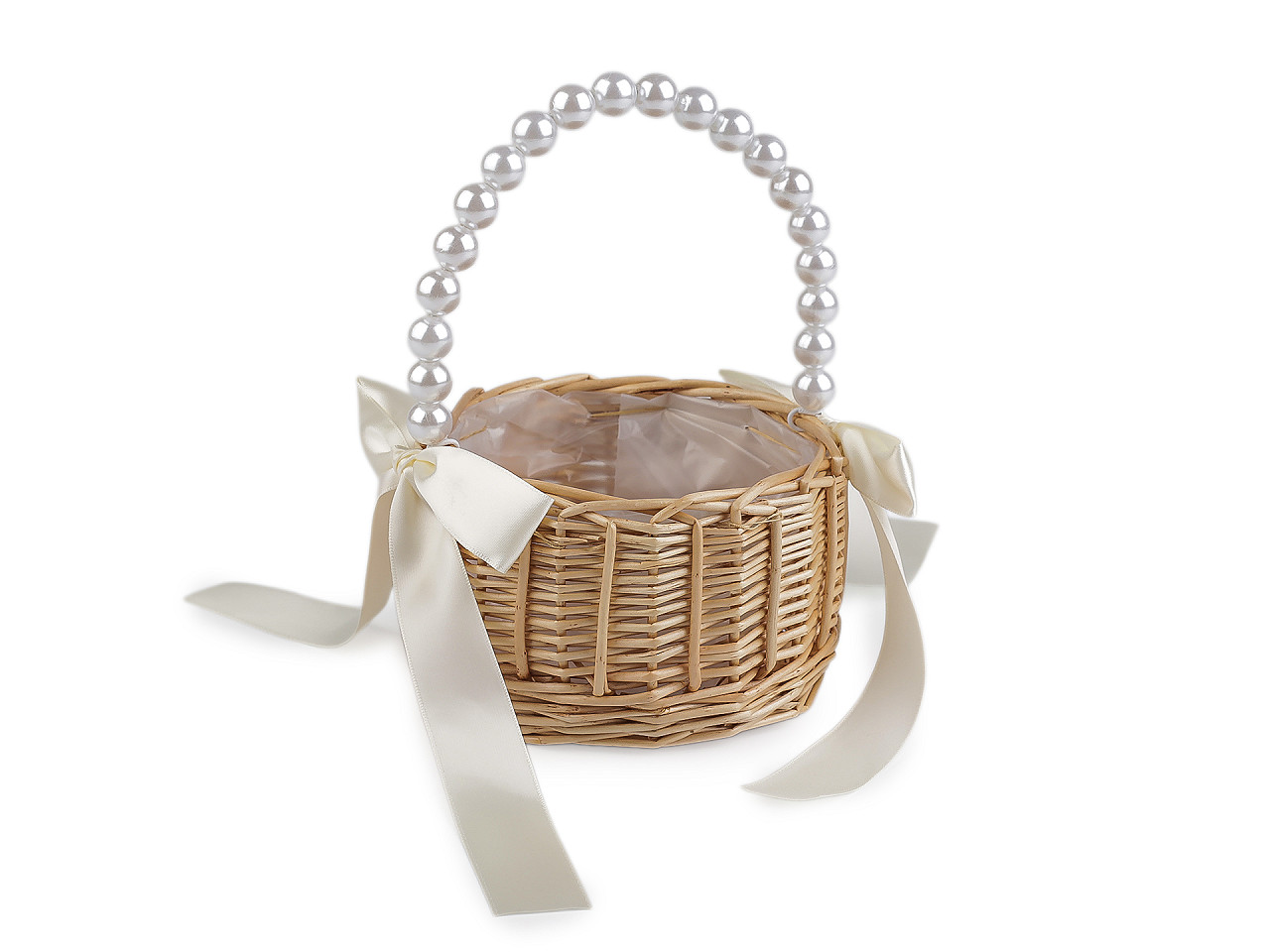 Svadobný prútený košíček pre družičky