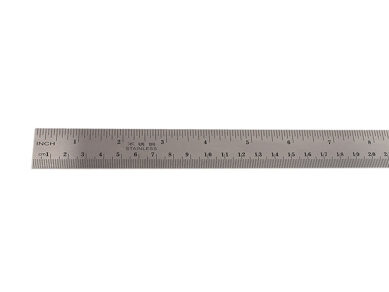 Kovové pravítko / úhelník délka 30 cm, střední, barva nikl