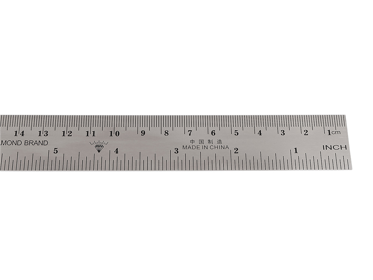 Kovové pravítko / úhelník délka 30 cm, střední, barva nikl
