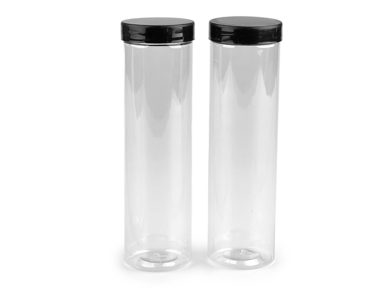 Plastová tuba se šroubovacím víkem Ø5; 6 cm, střední, 1 (Ø5 cm) transparent