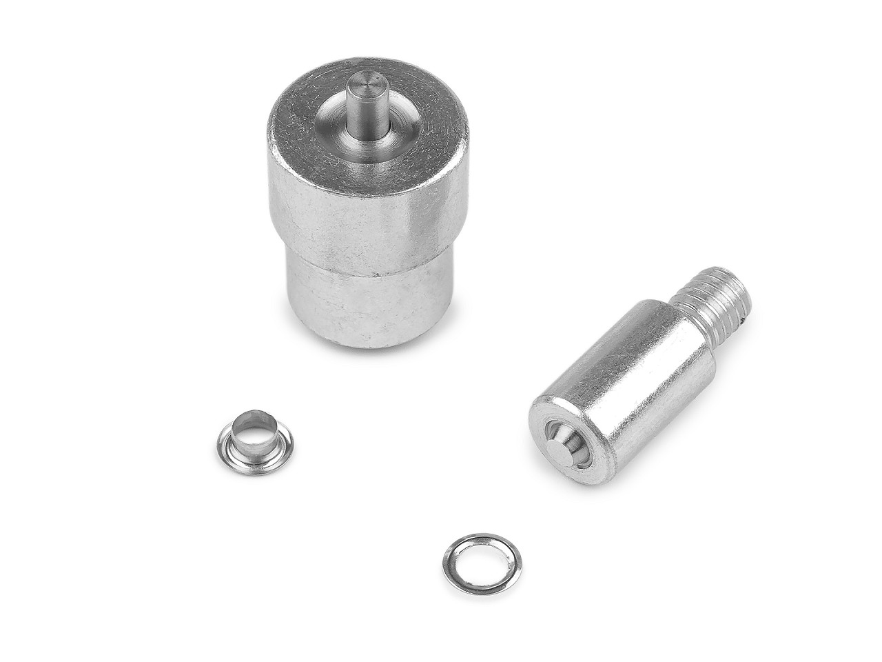 Piston k nýtování kovových, nerezových i mosazných průchodek Ø5 mm, střední, barva nikl