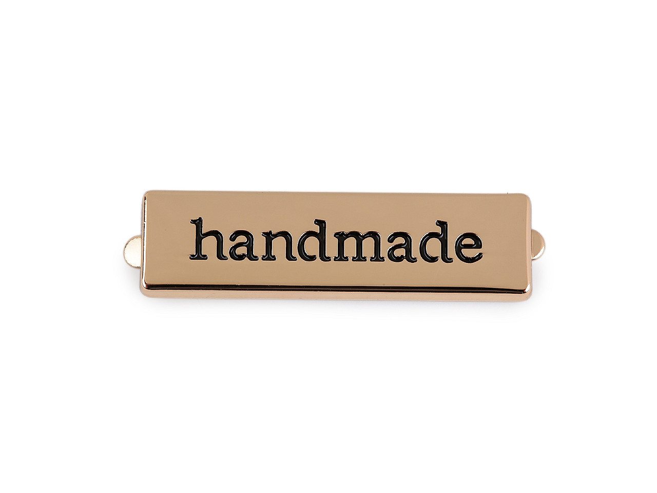 Kovový štítek / cedulka handmade, střední, 1 barva nikl
