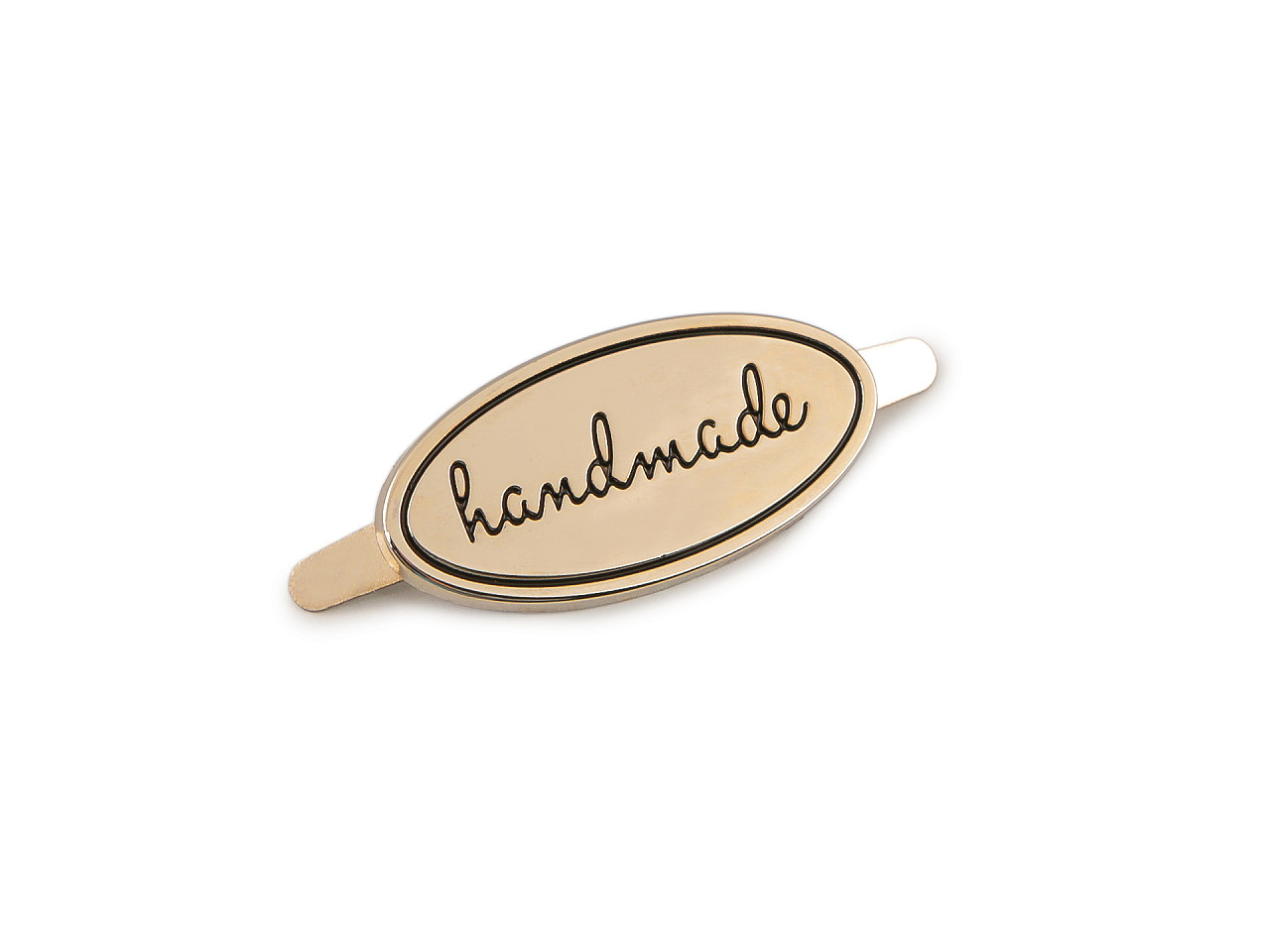 Kovový štítek / cedulka handmade, velké, 1 barva nikl