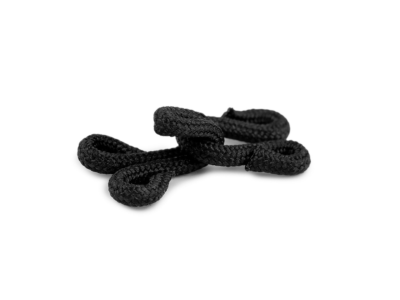 Háček s očkem - potažené, velikost 10+10; 13+13; 17+17 mm, malé, 1 (10 mm) černá