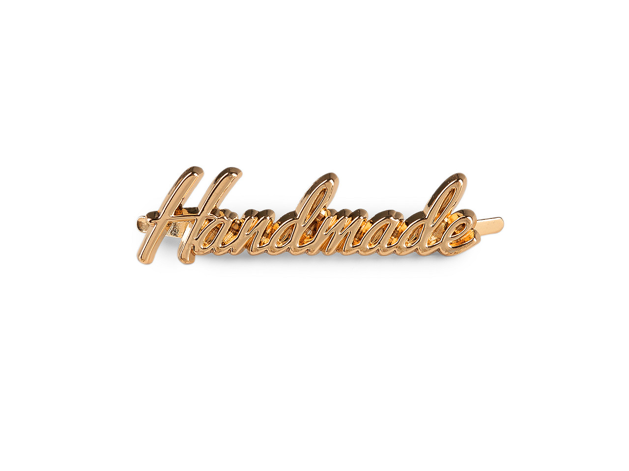 Kovový štítek / cedulka Handmade, střední, 1 barva nikl