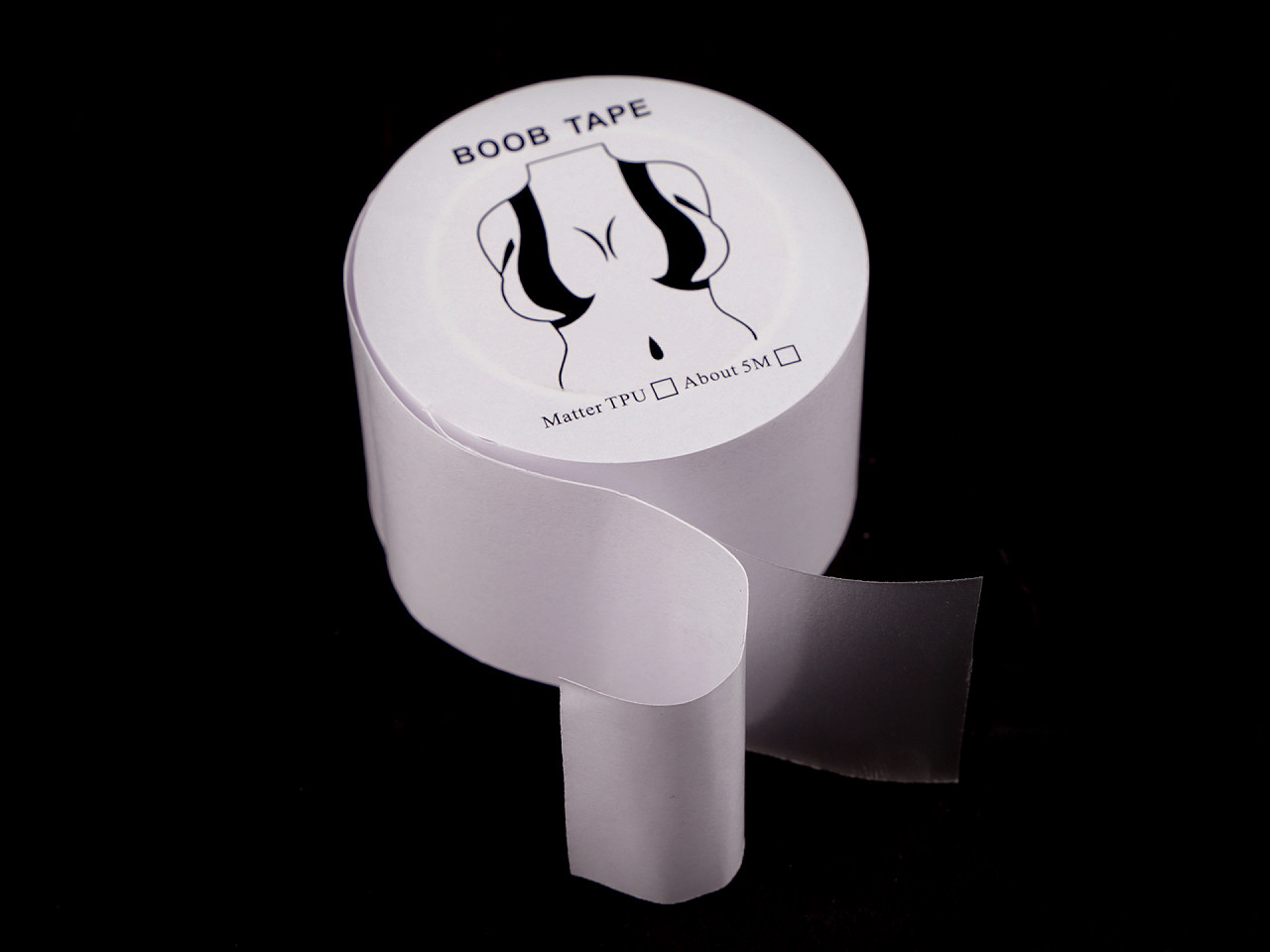 Boob tape páska na prsa samolepicí šíře 3,8 cm transparent, malé, transparent