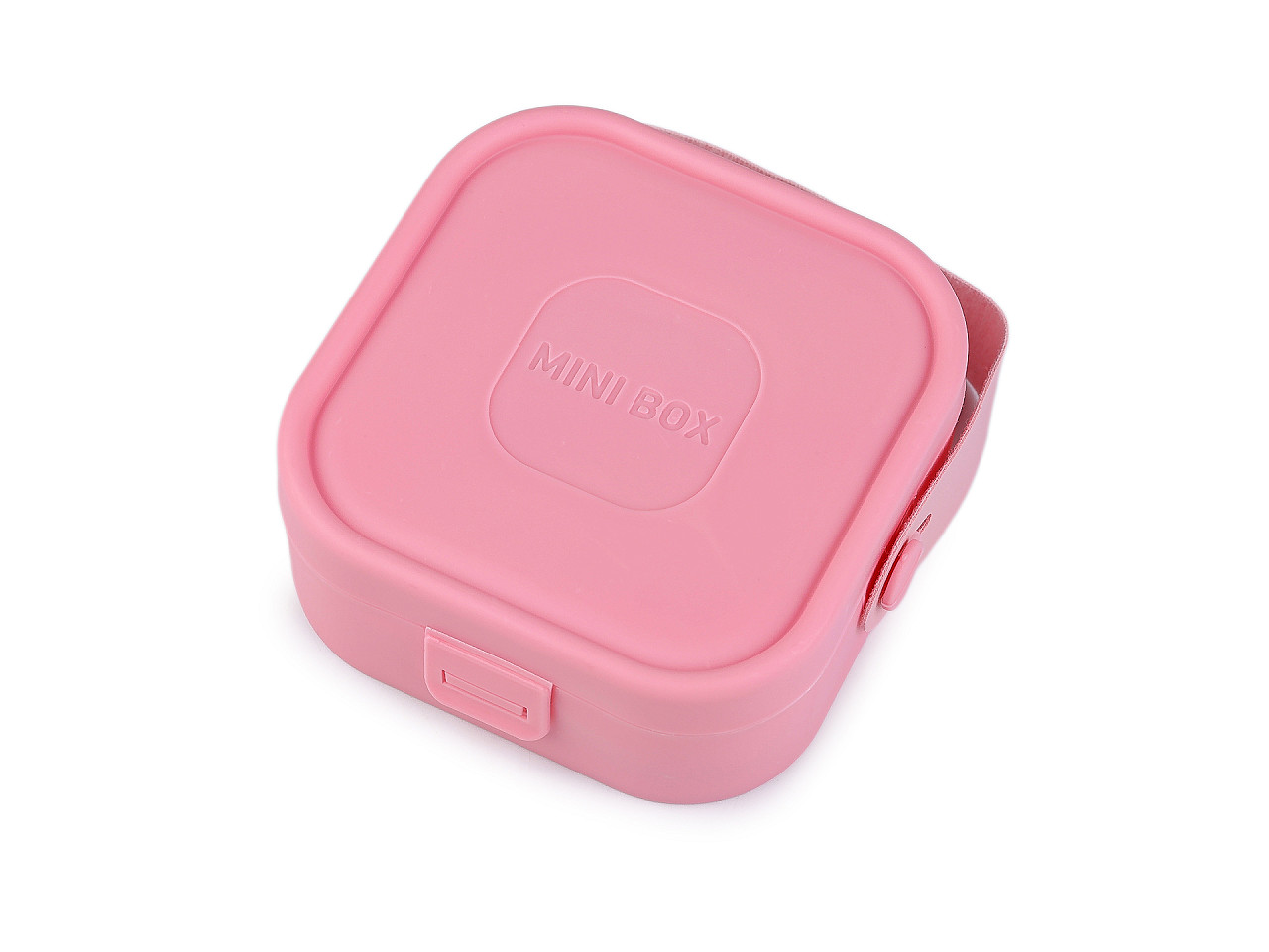Sada na šití v mini boxu, střední, 3 růžová