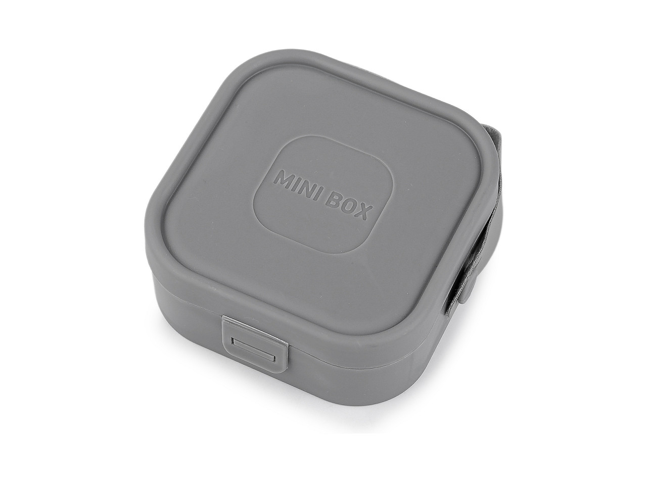 Sada na šití v mini boxu, střední, 4 šedá
