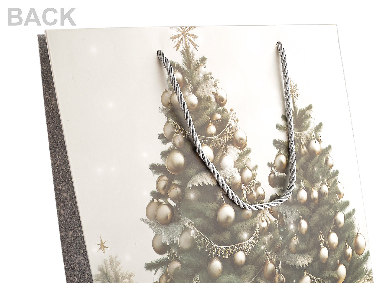 Vánoční dárková taška 25,5x32 cm, střední, 2 modrá holubí