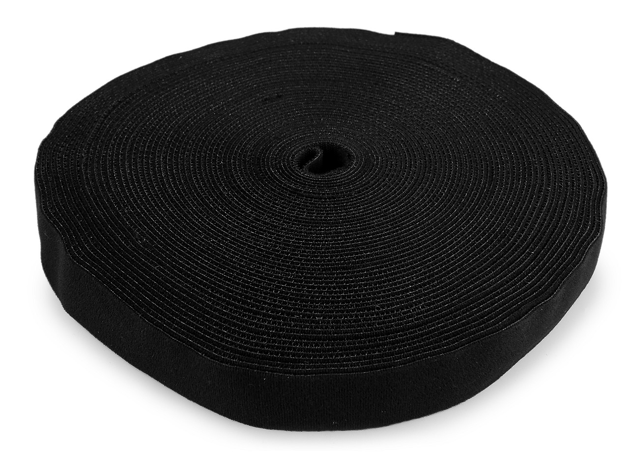 Suchý zip šíře 40 mm oboustranný, střední, černá