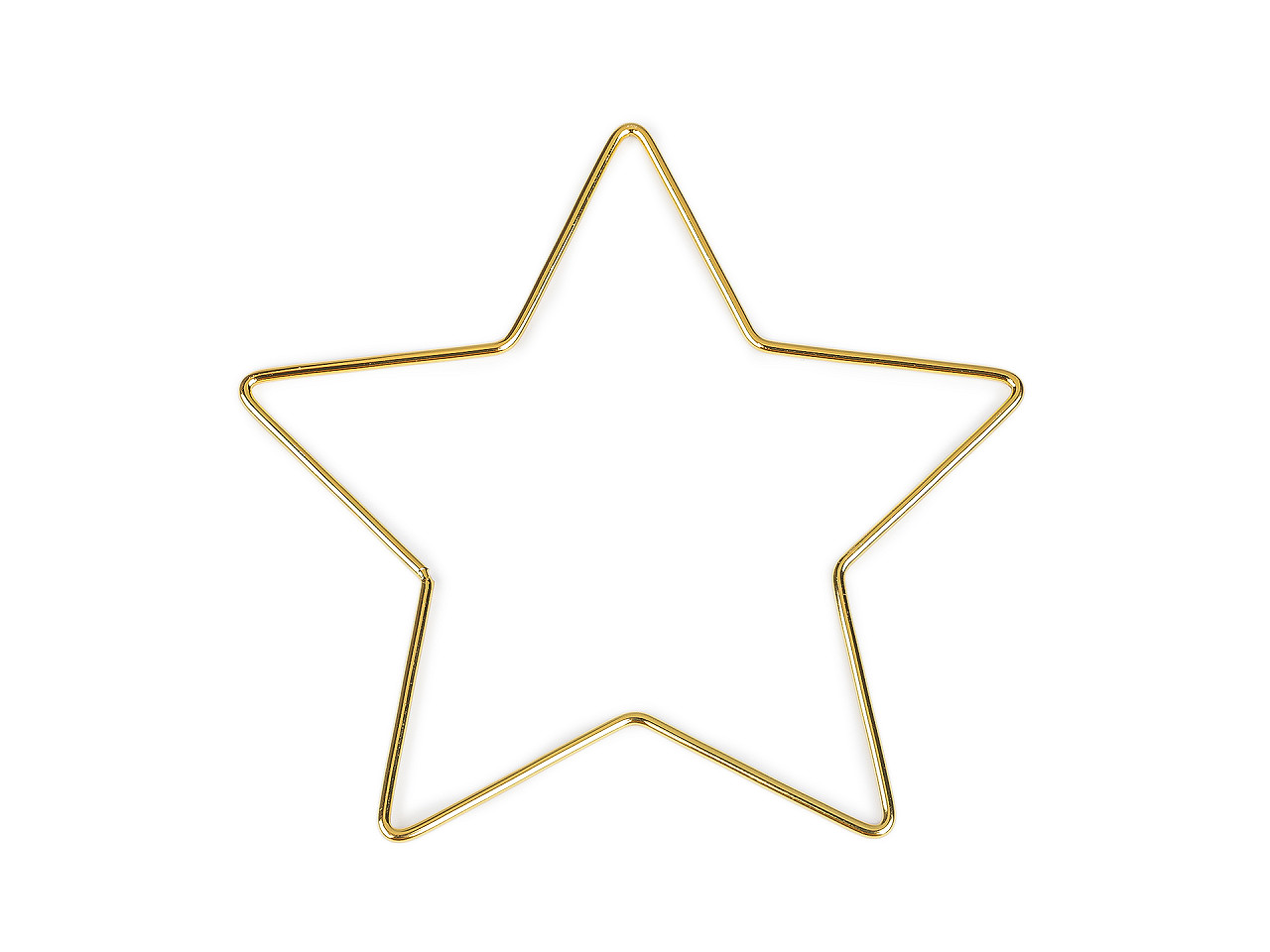Kovová hvězda Ø12; 15 cm, velké, 2 (12 cm) zlatá