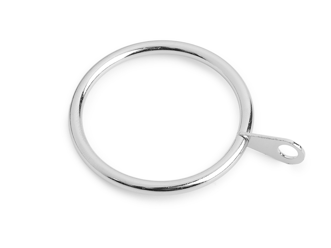Kovový kroužek na záclony Ø37 mm, střední, barva nikl