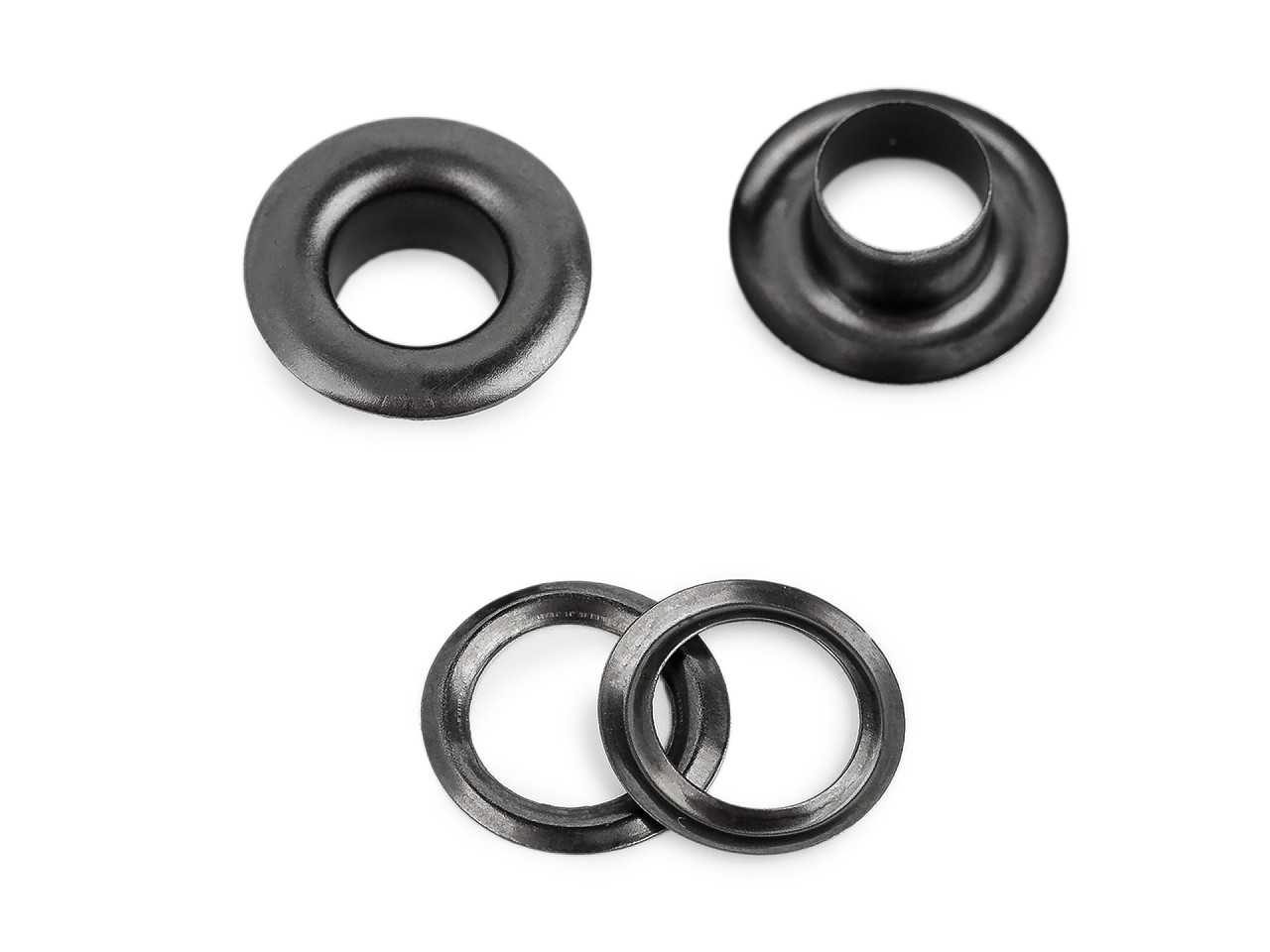 Průchodky s podložkou vnitřní Ø6 mm / vnější Ø12 mm, střední, 2 staromosaz