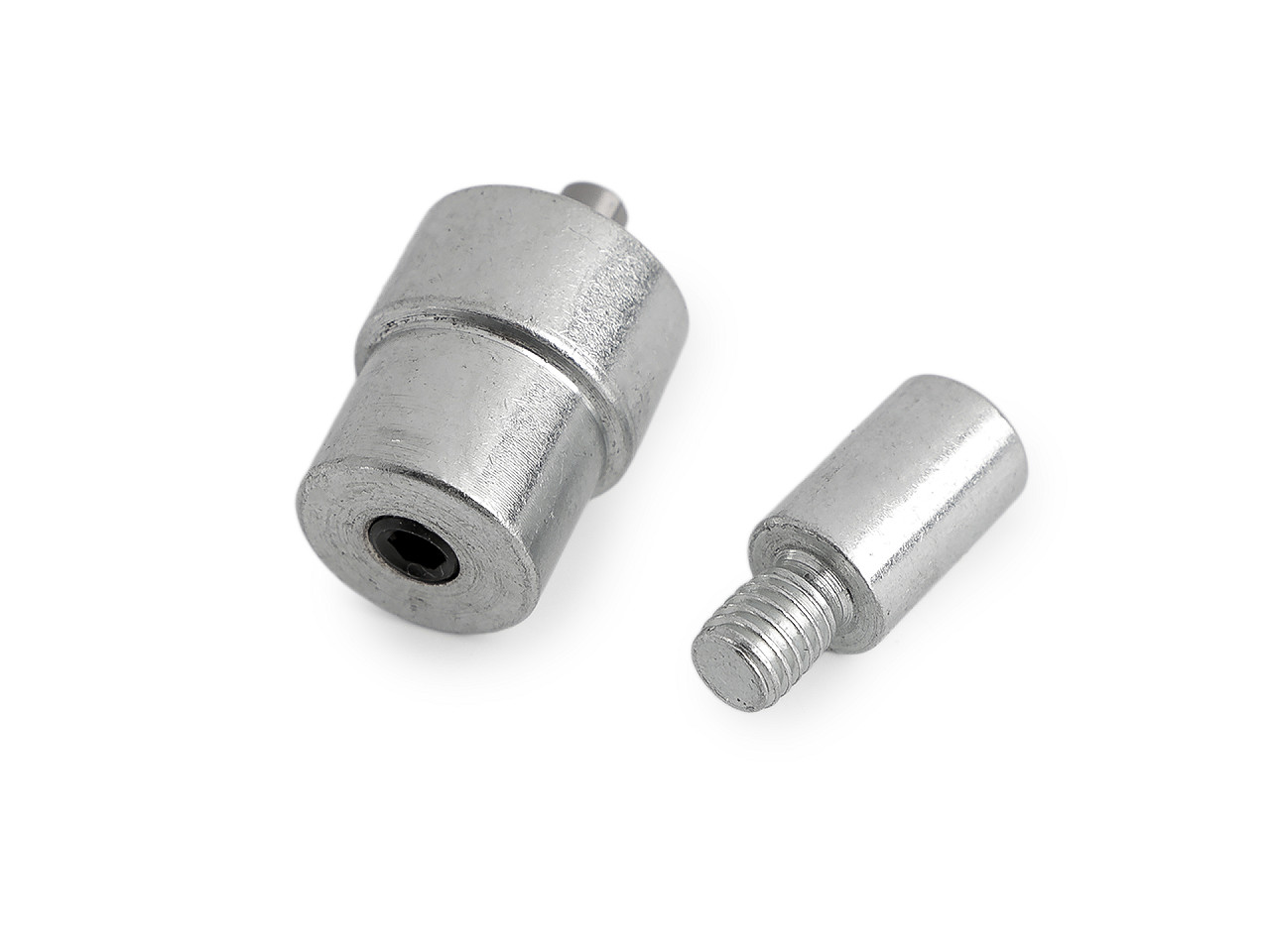 Piston k nýtování kovových, nerezových i mosazných průchodek Ø6 mm, střední, barva nikl