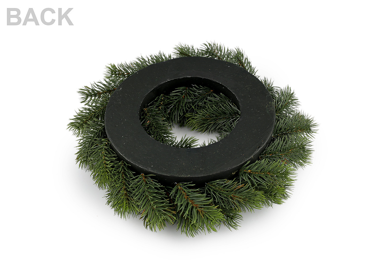 Umělý vánoční věnec Ø30 cm, střední, zelená