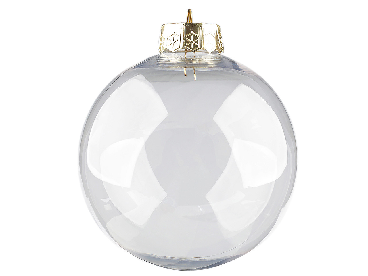 Baňka k dozdobení XXL Ø15 cm, malé, 1 transparent stříbrná