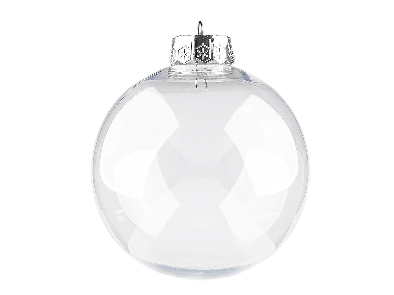 Baňka k dozdobení XL Ø13 cm, střední, 2 transparent zlatá
