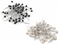 Épingles à coudre décoratives à tête de perle, longueur 55 mm